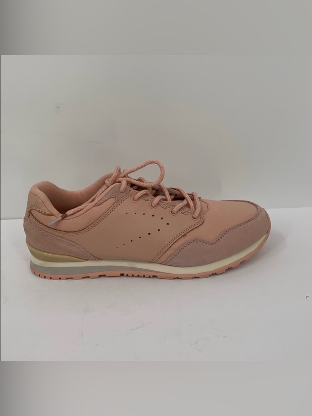 ABEO Aaliyah sneakers shoe blush pink comfort lace-up tie women 8.5